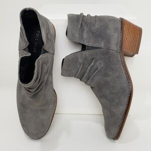Cole Haan Gray Suede Ankle Boots!